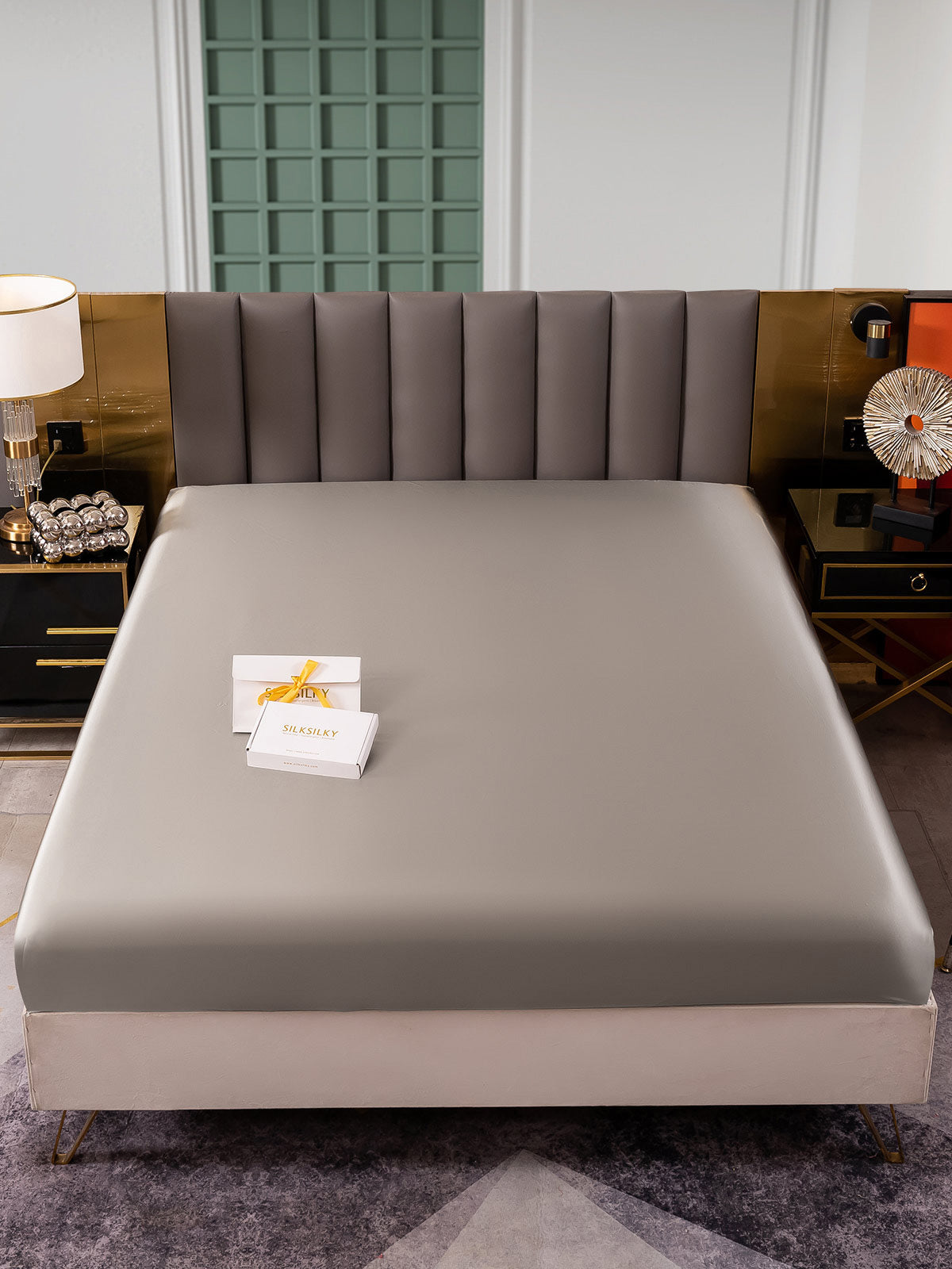 [Gray] SilkSilky-CA 25Momme Sheet 002