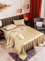 [Beige] SilkSilky-CA 19Momme Bedding Set 001