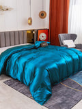 SilkSilky CA 19Momme Pure Silk Duvet Cover Teal 001