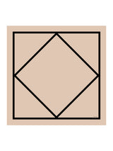 [Beige Square] SilkSilky-CA Scarf 001