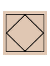 [Beige Square] SilkSilky-CA Scarf 001