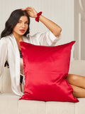 SilkSilky CA 19Momme Pure Silk Pillowcase Set Wine 001