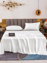 [White] SilkSilky-CA 19Momme Bedding Set 002