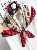 SilkSilky CA Pure Silk Scarf DarkRed 003