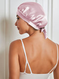 SilkSilky CA Pure Silk Sleep Cap Pink 004