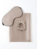 SilkSilky CA 19Momme Pure Silk Pillowcase Set Khaki 001