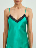 SilkSilky-CA-Pure-Silk-Sleeveless-V-Neck-Nightgown-Green-007