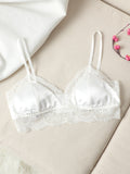 SilkSilky CA Silk Knitted Bra White 005