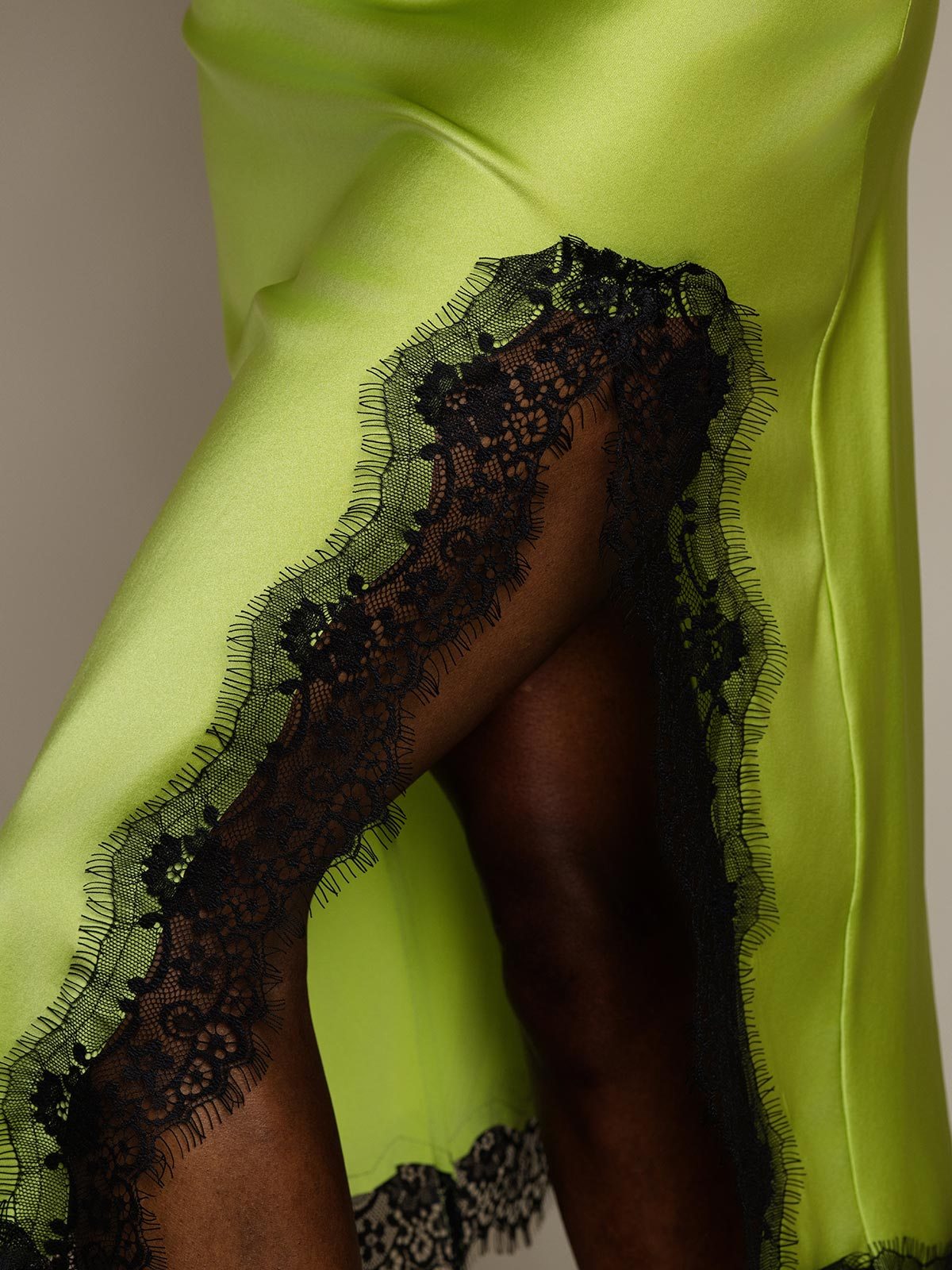 [Mint Green] SilkSilky-CA 19Momme Silk Split Skirt 007
