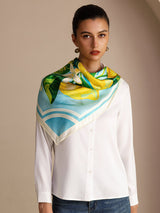 [Blue Lemon] SilkSilky-CA Scarf 003