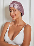 SilkSilky CA Pure Silk Sleep Cap PaleMauve 001