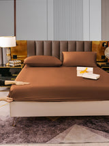 [Coffee] SilkSilky-CA 22Momme Bedding Set 006