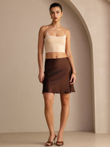 [Coffee] SilkSilky-CA Skirt 004