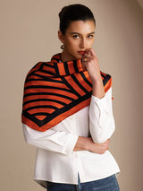 [Orange Arcs] SilkSilky-CA Scarf 003