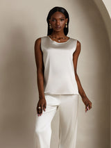 [Light Gray] SilkSilky-CA Sleeveless Round Neck Camisole 005