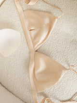 [Tan] SilkSilky-CA Silk Jersey Bra 006