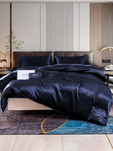 [Dark Blue] SilkSilky-CA 22Momme Bedding Set 001
