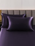 SilkSilky-CA 30Momme Pure Silk Pillowcase DeepPurple 001