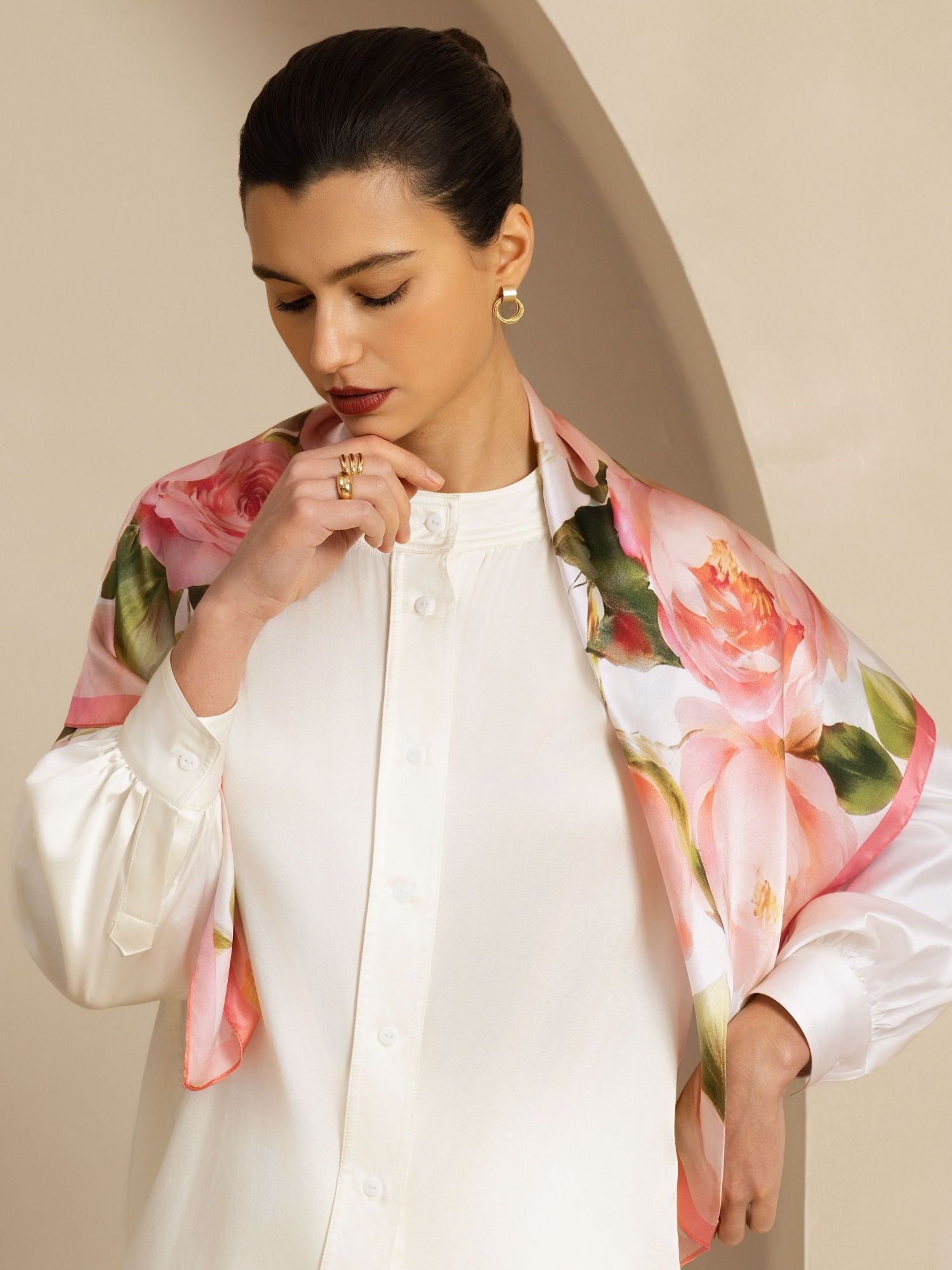 [P108] SilkSilky-CA Pure Silk Scarf 004