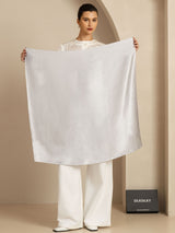 [Light Gray] SilkSilky-CA Scarf 003