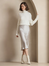 [Light Gray] SilkSilky-CA Skirt 003