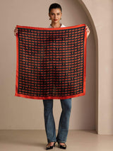 [Black Cherry] SilkSilky-CA Scarf 003