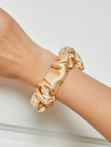 [Champagne] SilkSilky-CA Scrunchie 001