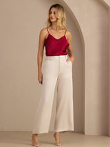 [Beige] SilkSilky-CA Womens Pants 006