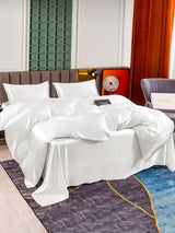 [White] SilkSilky-CA 25Momme Bedding Set 002