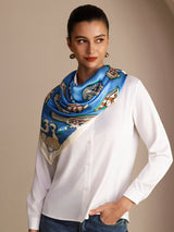 [Blue Fish] SilkSilky-CA Scarf 005