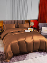[Coffee] SilkSilky-CA 22Momme Bedding Set 005