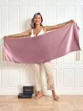 SilkSilky CA Pure Silk Scarf PaleMauve 002