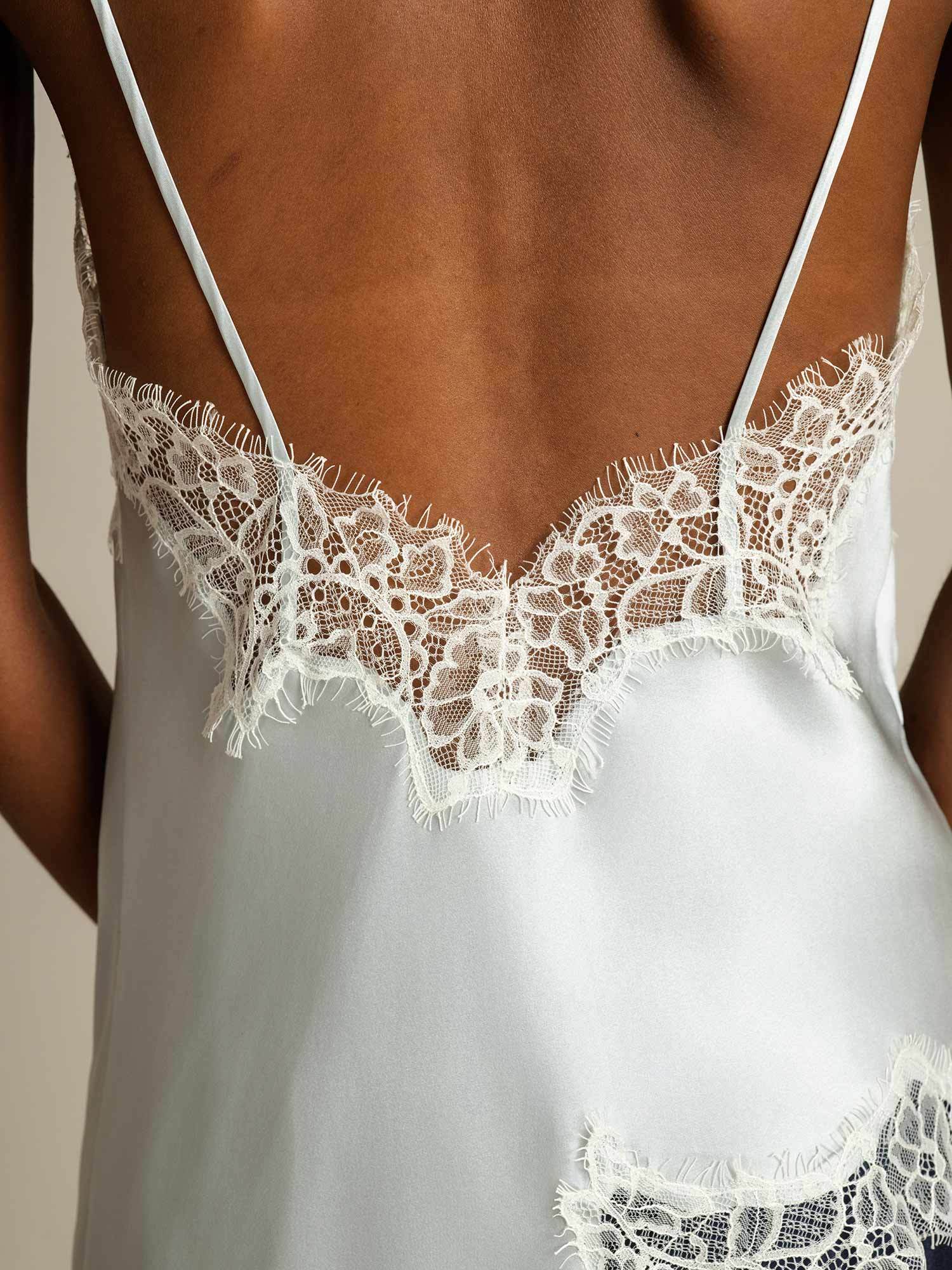 [LightBlue] SilkSilky-CA Pure Silk Camisoles 005