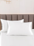 SilkSilky CA 22Momme Pure Silk Pillowcase White 001