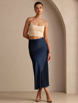 [Dark Blue] SilkSilky-CA Skirt 005