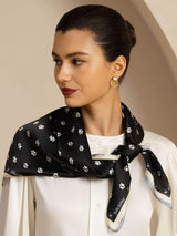 [Black] SilkSilky-CA Scarf 002