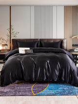 [Black] SilkSilky-CA 22Momme Bedding Set 001