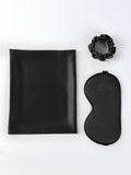 SilkSilky CA 19Momme Pure Silk Pillowcase Set Black 005