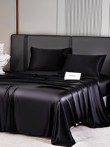 [Black] SilkSilky-CA 22Momme Pure Silk Bedding Set 006,