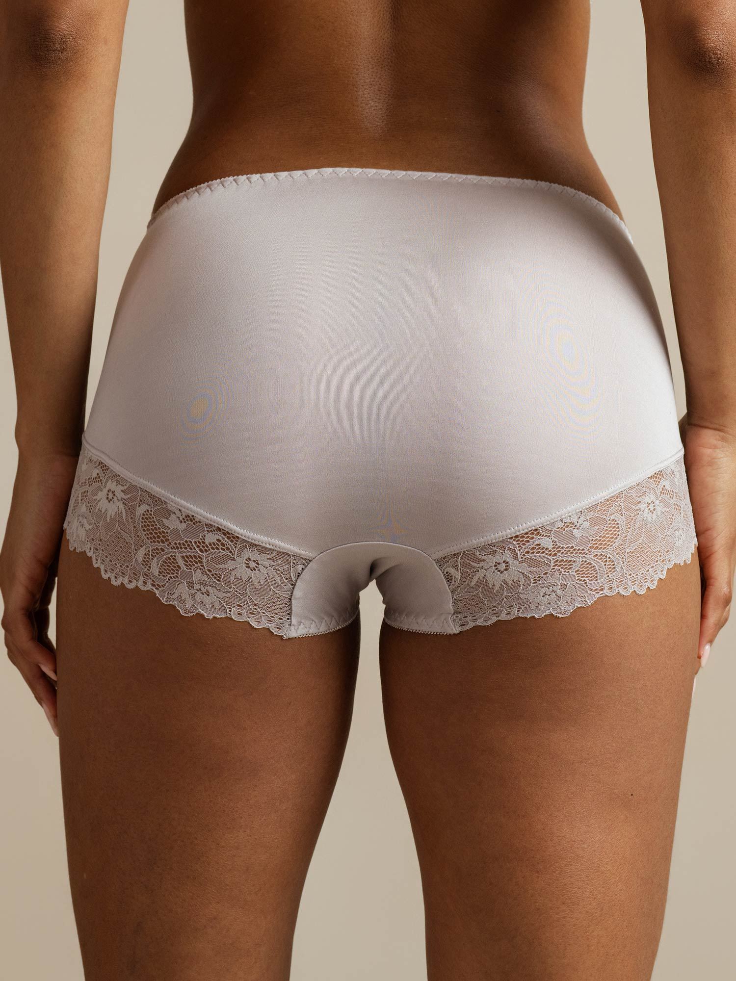 [Gray] SilkSilky-CA 100% Silk Jersey Panty 002