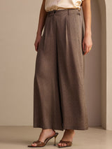 [Coffee] SilkSilky-CA Womens Pants 001