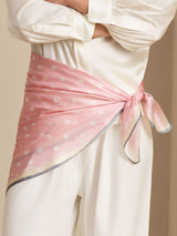 [Pink] SilkSilky-CA Scarf 004