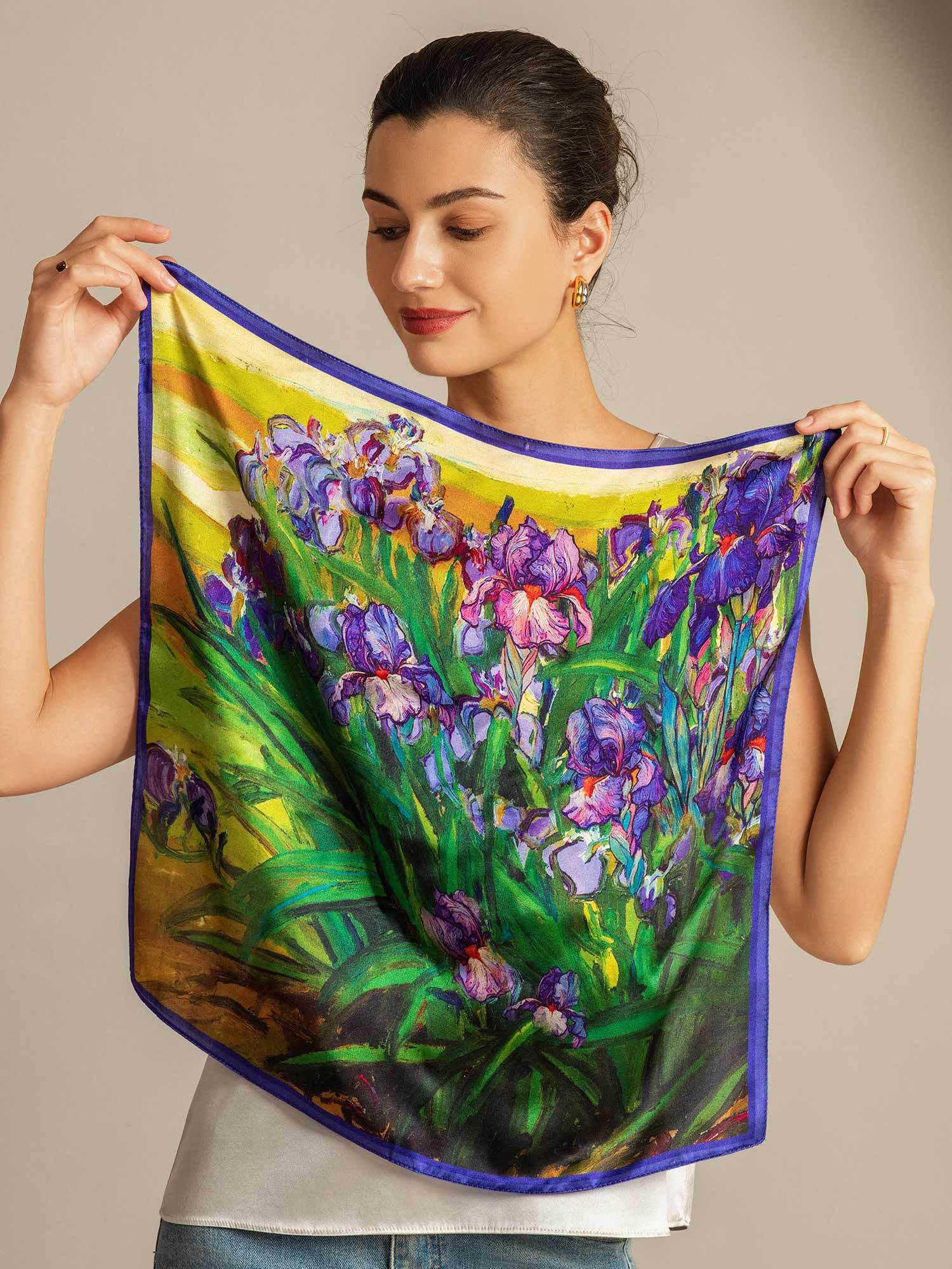 [Multi] SilkSilky-CA Pure Silk Scarf 006