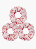 SilkSilky CA 19Momme Pure Silk Scrunchie Pink 003