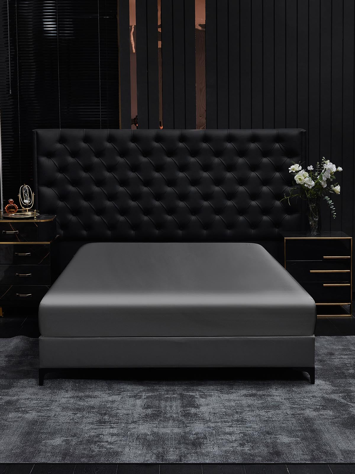 [Dark Gray] SilkSilky-CA 19Momme Pure Silk Sheet 002