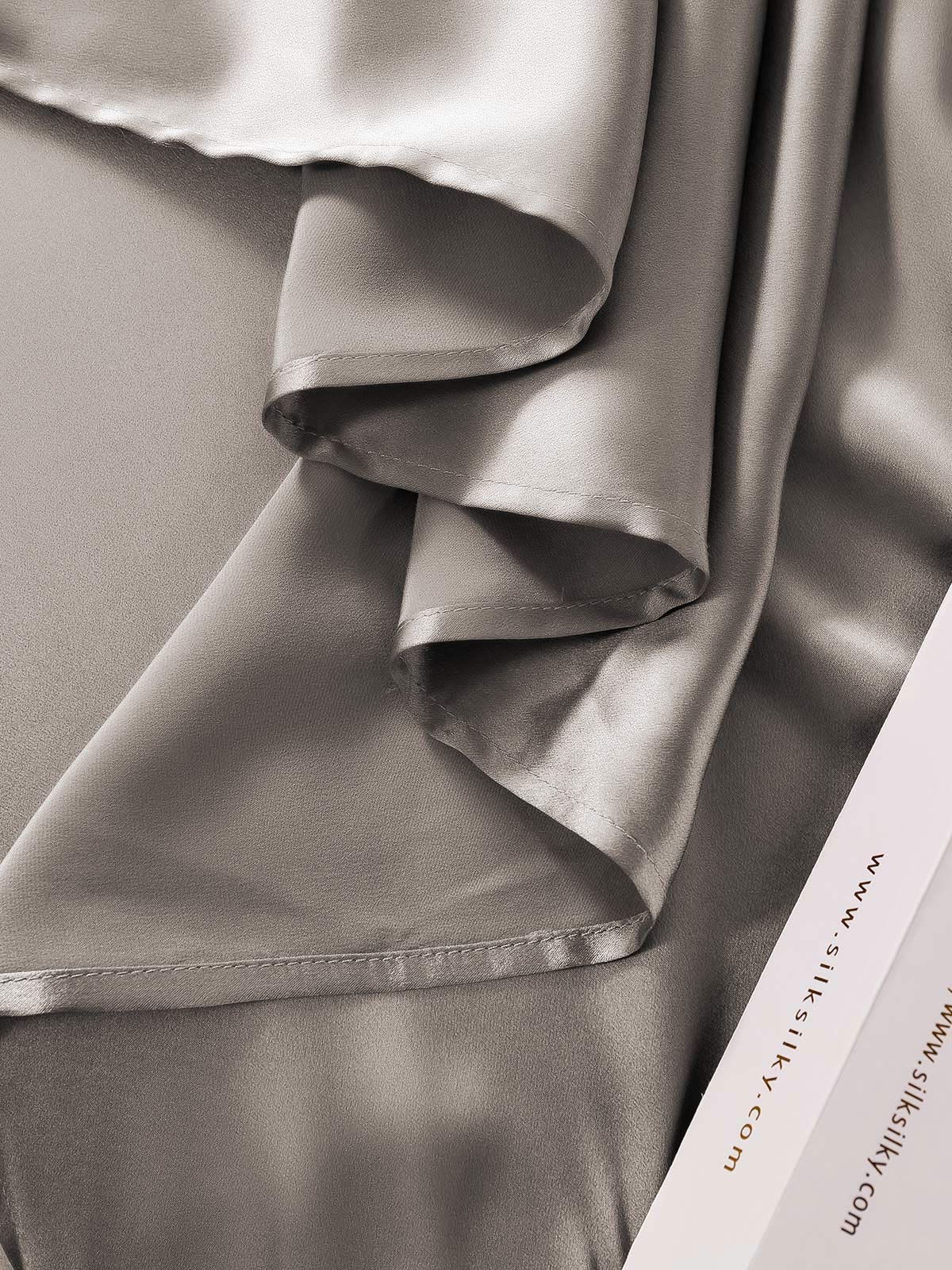[Gray] SilkSilky-CA 19Momme Pure Silk Bedding Set 006