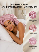 [Pink] SilkSilky-CA Sleep Cap 005