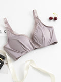 SilkSilky CA Silk Knitted Bra Gray 003