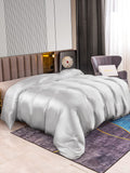 SilkSilky CA 22Momme Pure Silk Duvet Cover Silver 002