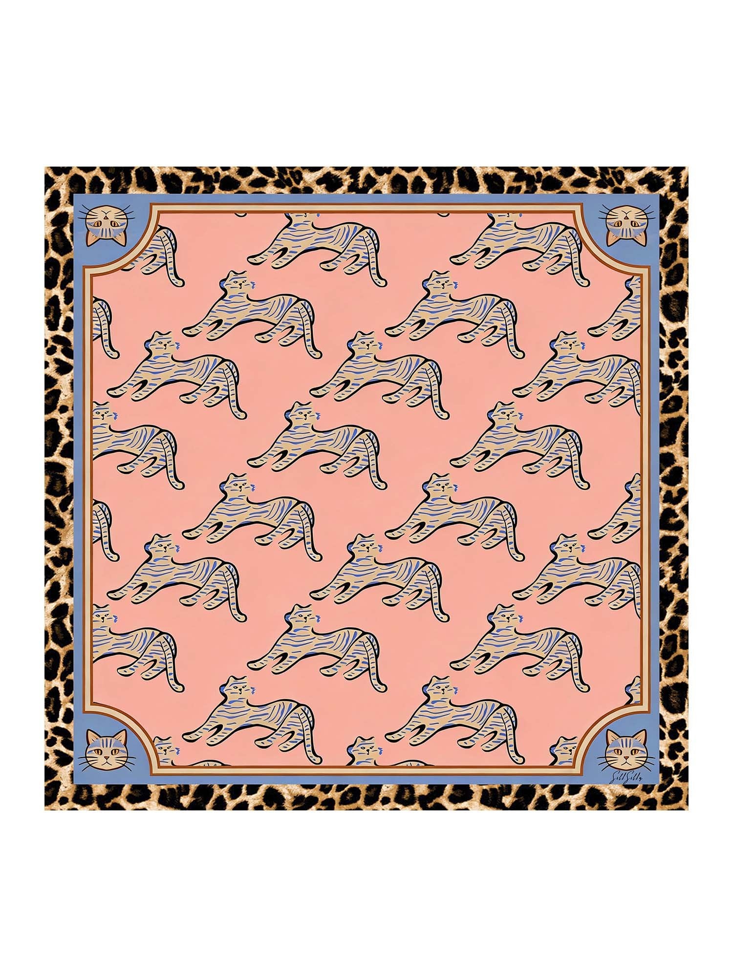 [Pink Cat] SilkSilky-CA Scarf 001